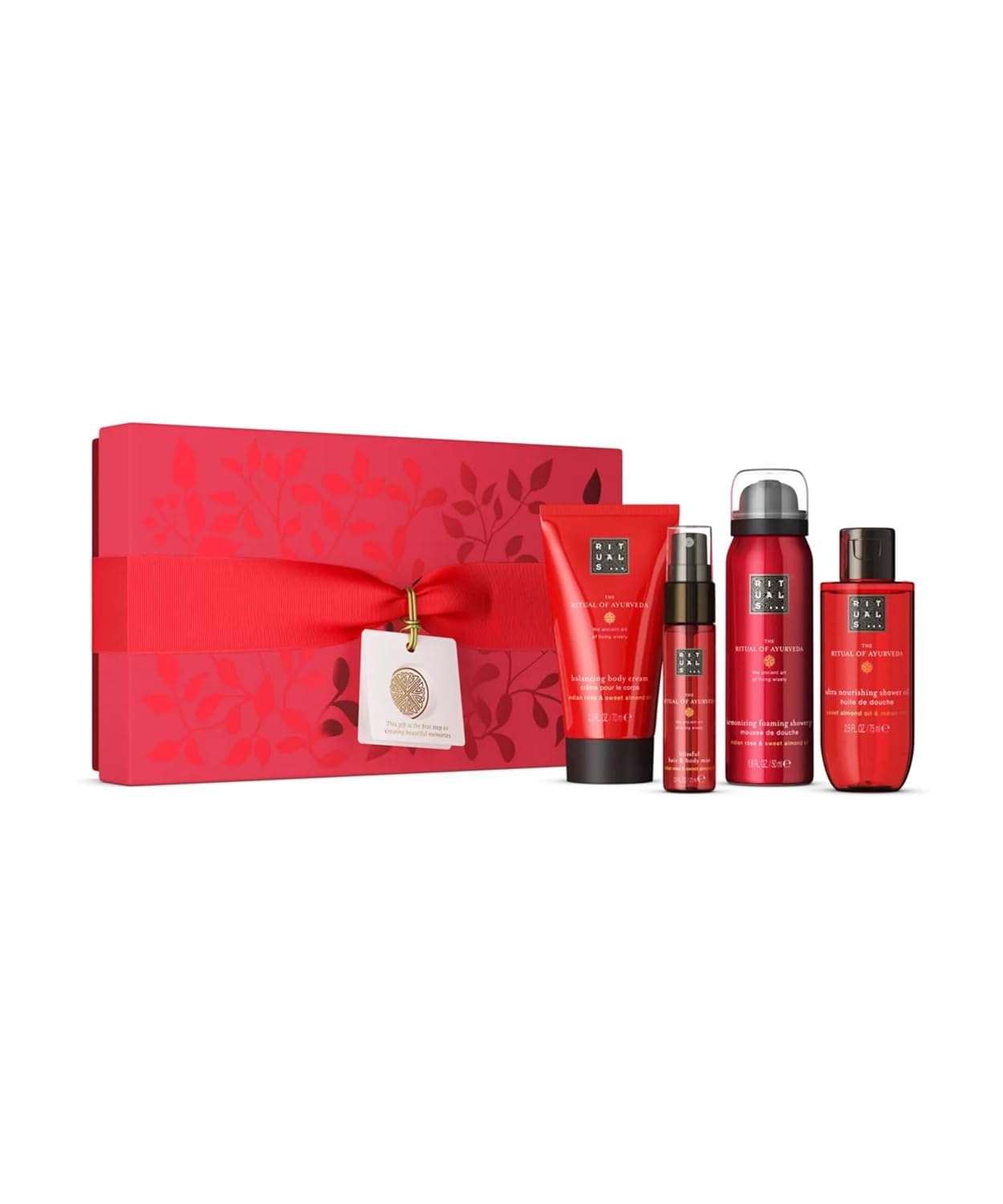RITUALS The Ritual of Ayurveda Gift Set, Small, Gift Box with Personal Care Products with Indian Rose and Sweet Almond Oil, Balancing Fragrance