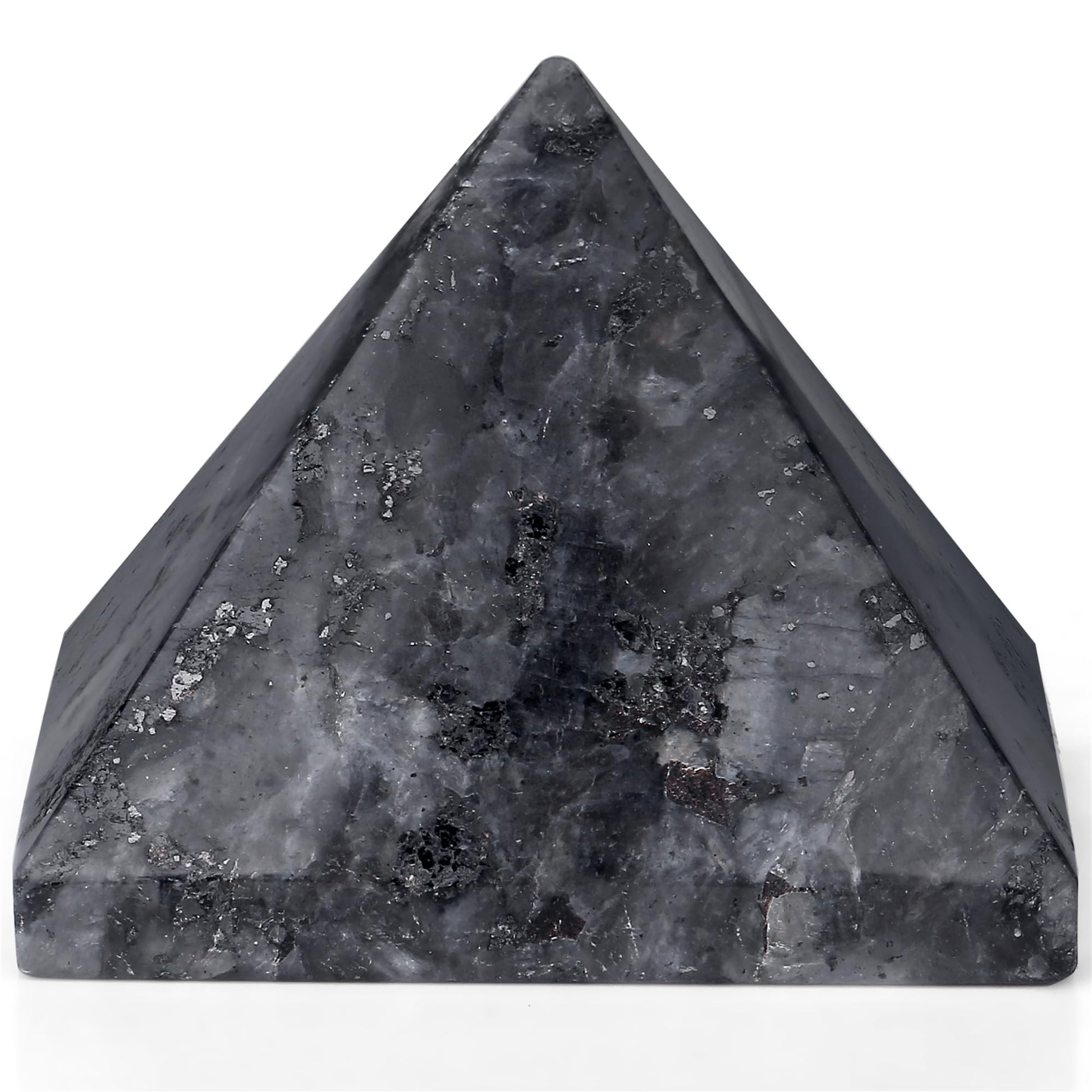 YATOJUZI 2" Black Obsidian Crystal Pyramid Natural Crystals and Healing Stones Black Obsidian Pyramids Black Gemstones for Meditation Reiki Energy Balancing Good Luck Gifts 1PCS
