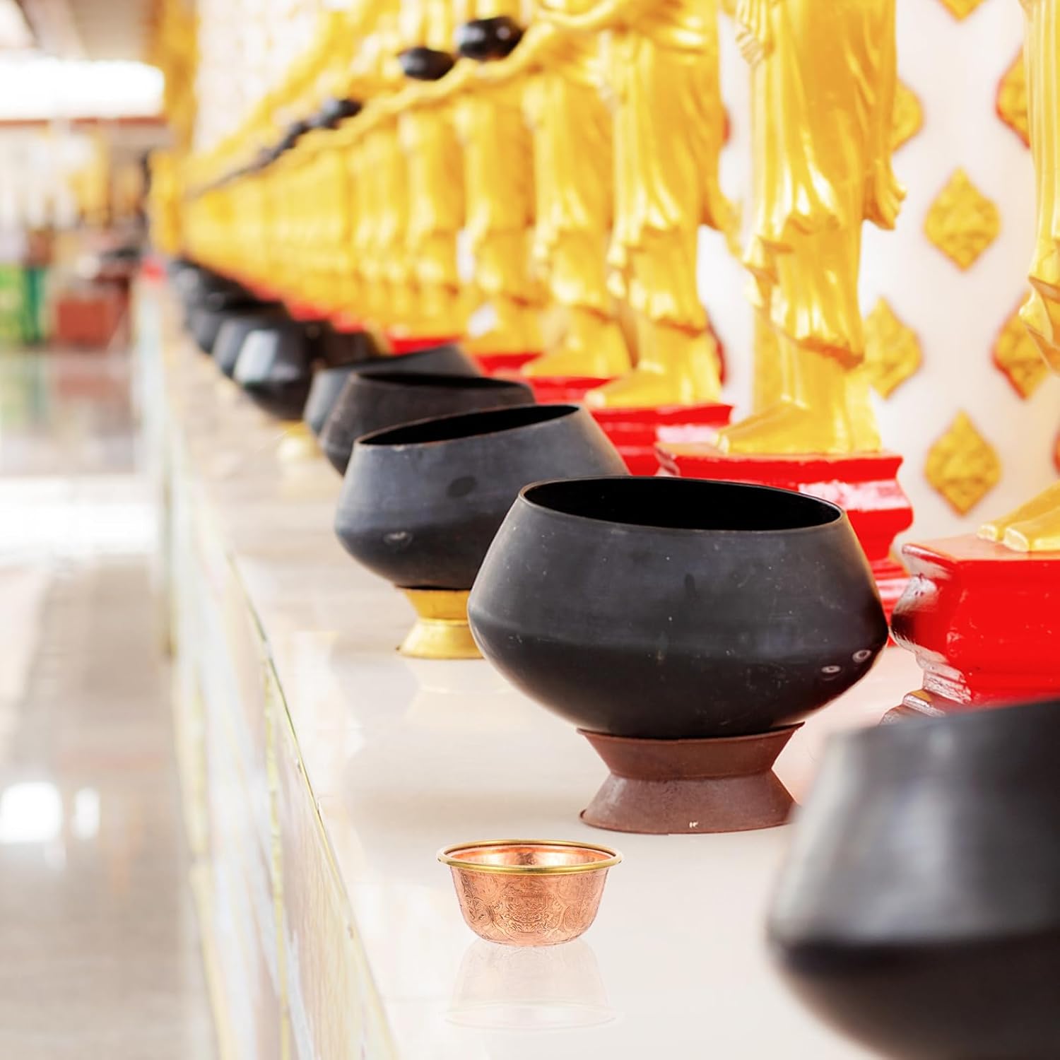 TOPBATHY Mug Offer Storage Bowl Decoration Copper Bowl Small Altar Bowl Home Bowl Decorative Bowl Sacrificial Device Prop Sacrifice Altar Bowls Altar Jewellery Brass