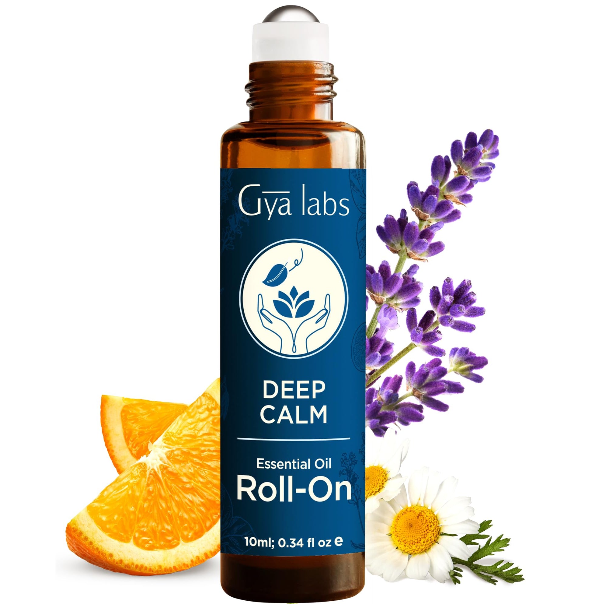 Gya Labs Migraine Relief Essential Oil Roll-On, Aromatherapy, Therapeutic Grade with Essential Peppermint and Lavender Oils for Sinus, Tension Headaches and Migraines (10 ml)