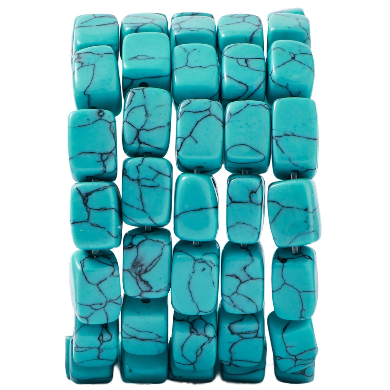 Natural Large Malachite Cube Stone Beads 8x11mm 38cm/str Loose Semi Gemstone Stone Square Beads for Making Bracelets Necklace