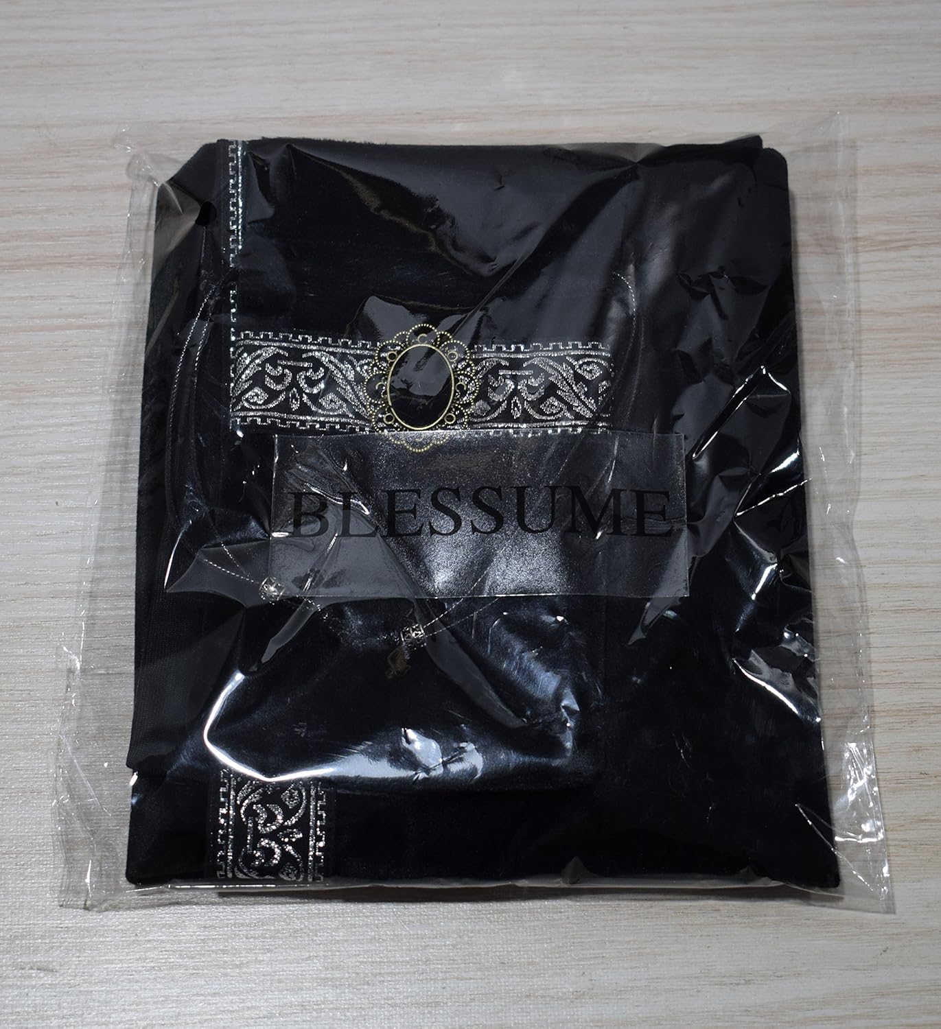 BLESSUME Tarot Tischdecke Altar Tarot Tuch (Schwarz)