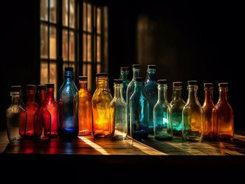 glass bottles