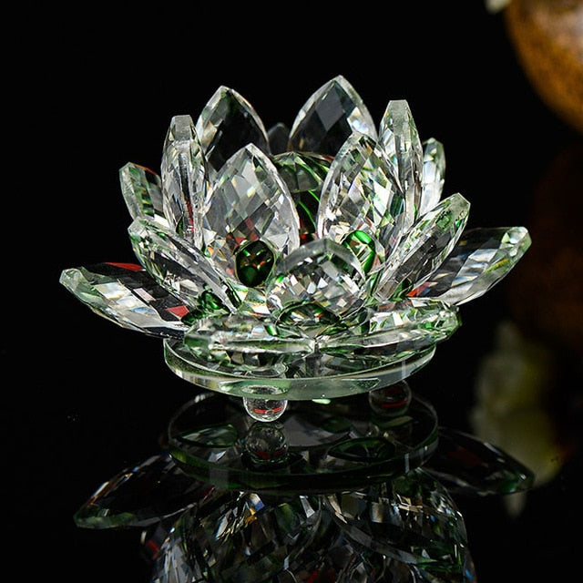 Quartz Lotus Flower Figurine