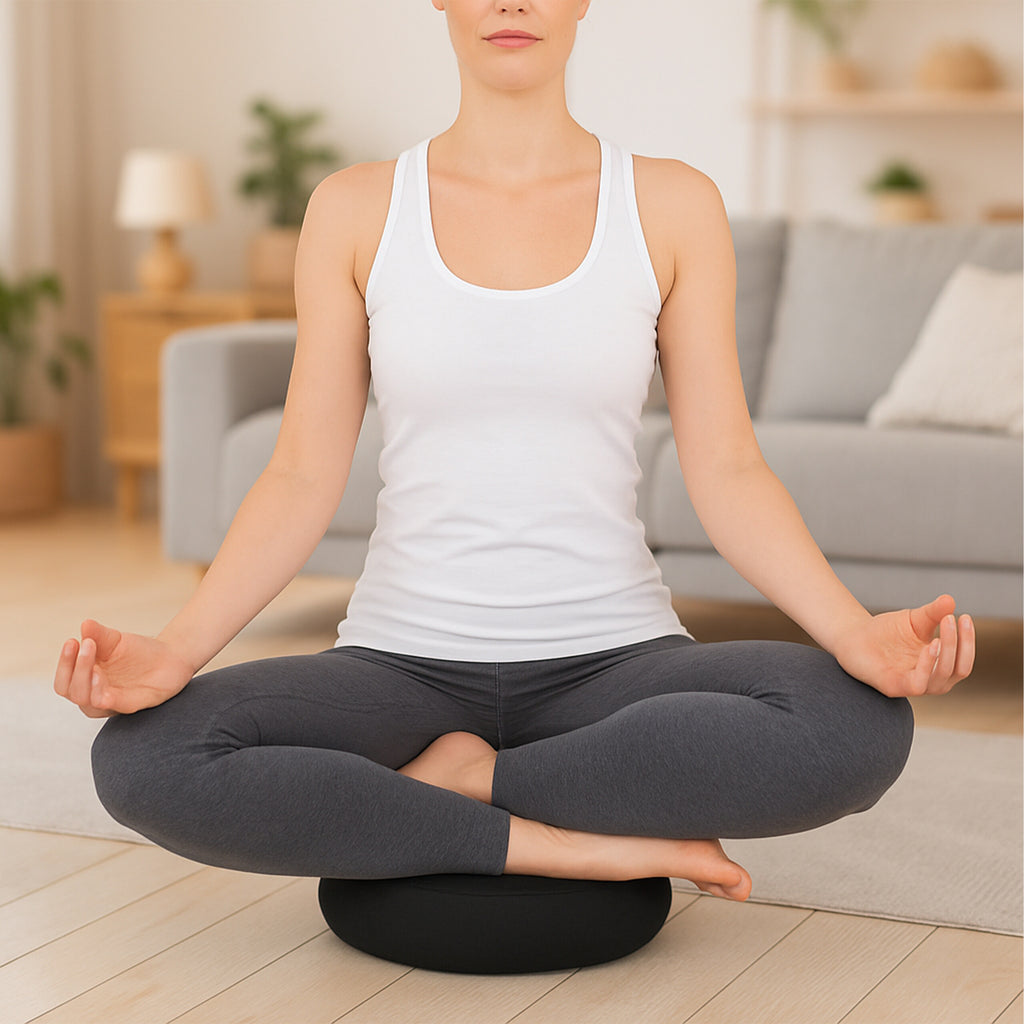 Meditationskis<wbr/>sen Zafu Achtsamkeitski<wbr/>ssen Yogakissen Zafu-Set mit Yogagurt