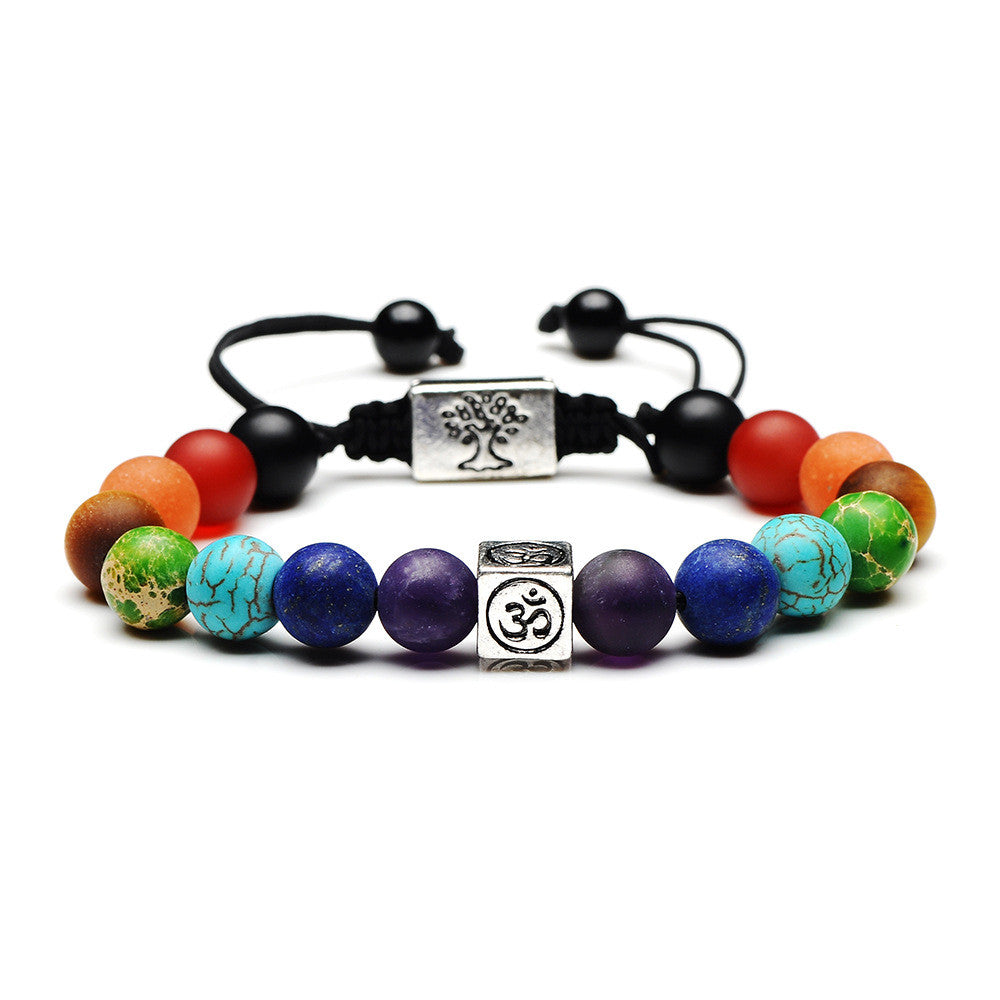 Women's Colorful Beaded Natural Stones Bracelet