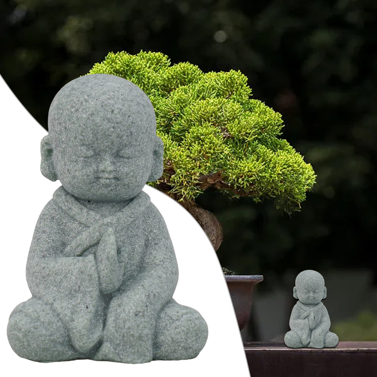 Resin Mönch Statuen Buddha Figuren für spirituelle Wohnkultur und Feng Shui