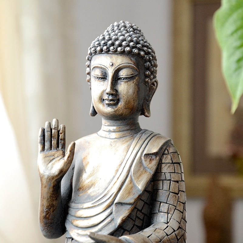 Sitting Buddha Decor Figurine
