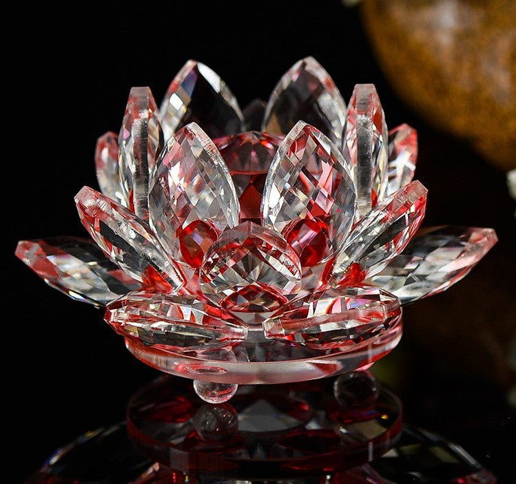 Quartz Lotus Flower Figurine