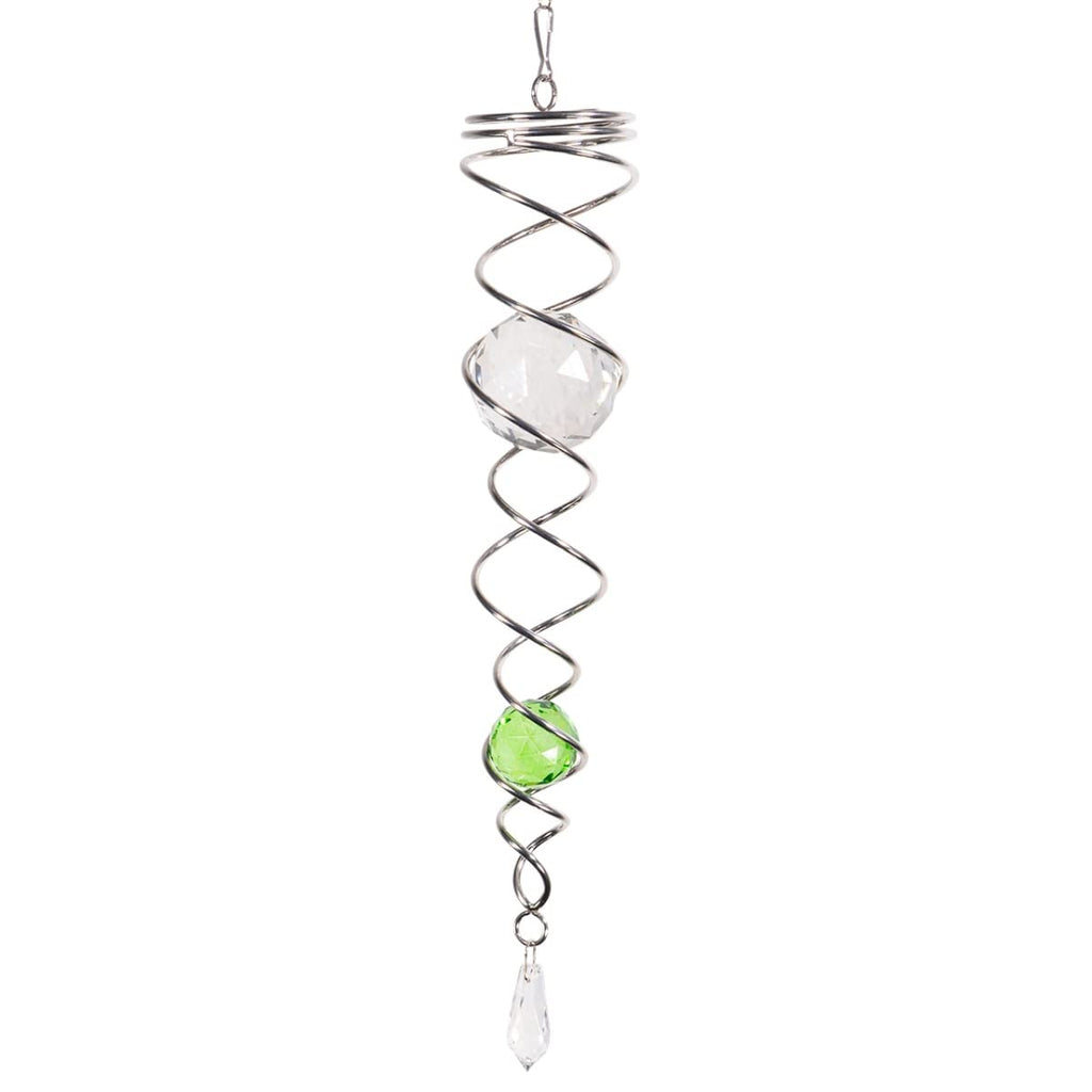 CIM Windspirale - Crystal Twister Klar - Abmessung: 6x34cm - inkl. Wirbel, Haken und Nylonschnur - attraktive Dekoration