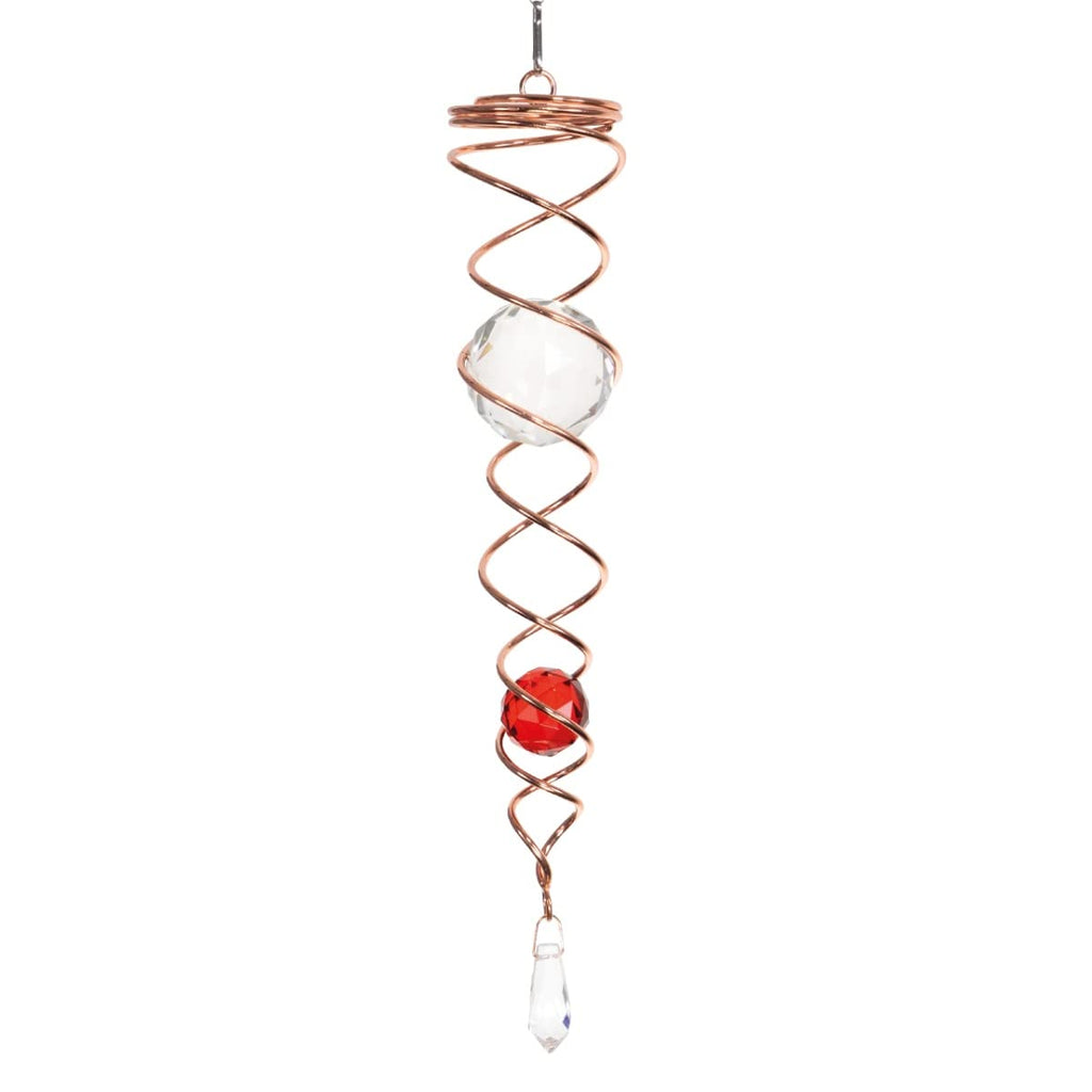 CIM Windspirale - Crystal Twister Klar - Abmessung: 6x34cm - inkl. Wirbel, Haken und Nylonschnur - attraktive Dekoration