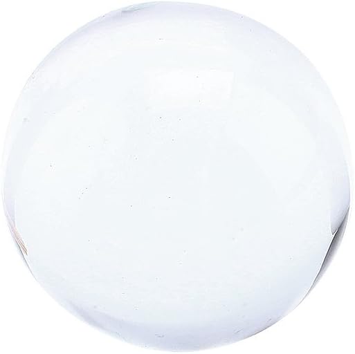 Outbit Klare Kristallkugel 40mm natürlicher Quarz klarer magischer Kristall Heilung Ball mit Stand Base für Yoga Zen Meditation Home Decor