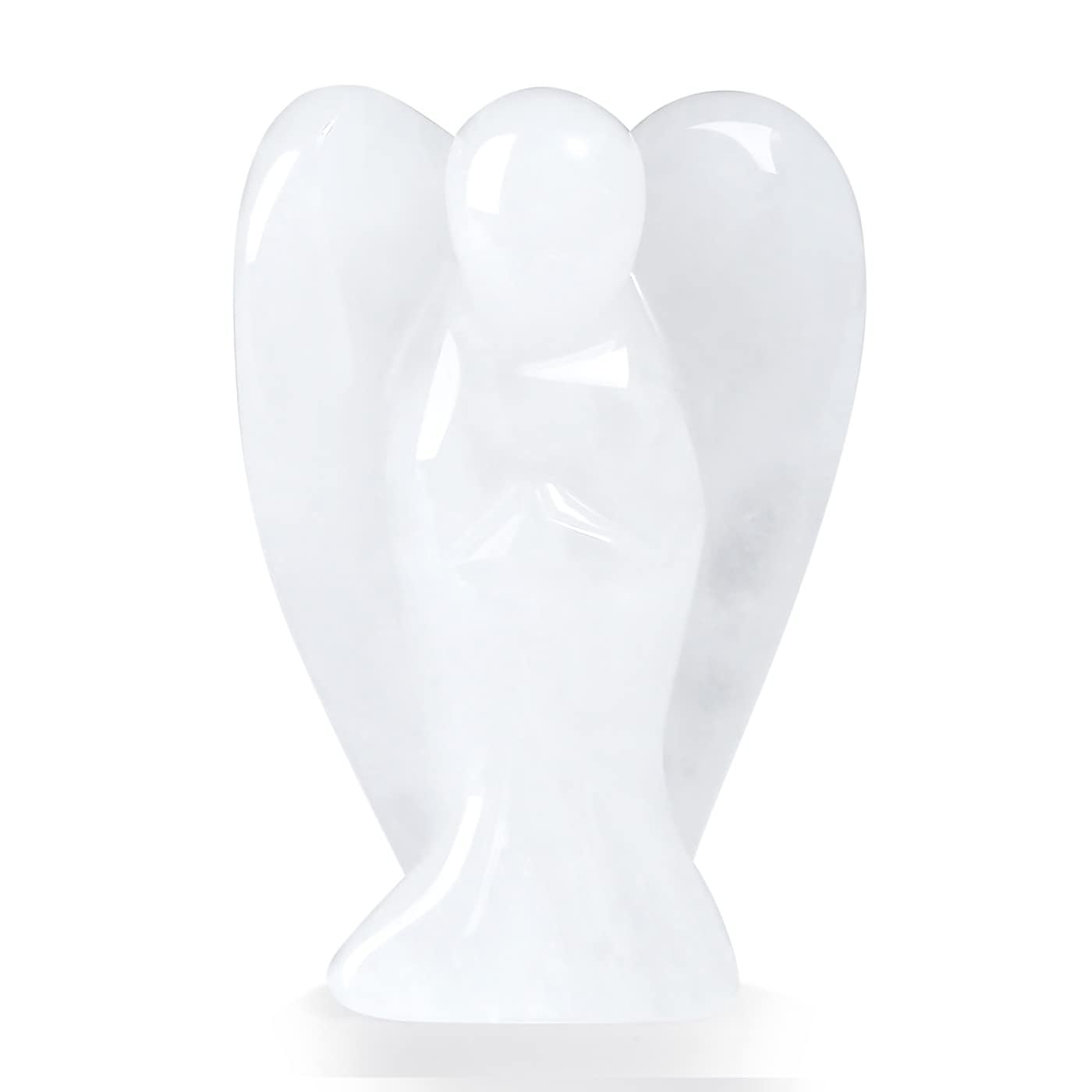 XIANNVXI Tigerauge Schutzengel Kristalle Engel Figur Heilung Kristall Edelsteine Poliert Steine Statue Reiki Angel Figur Schutzengel Geschenk