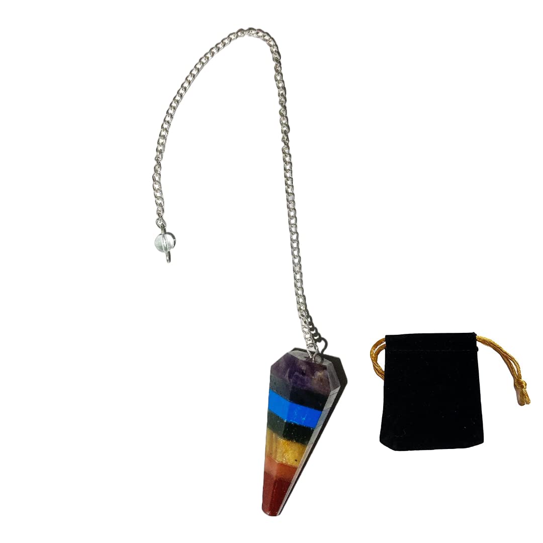 Natural Stone Jasper Kambaba Crystal Pendulum Hexagonal Vintage for Radiesthesia Chakra Pendulum Reiki Fortune Telling (Jasper Kambaba)