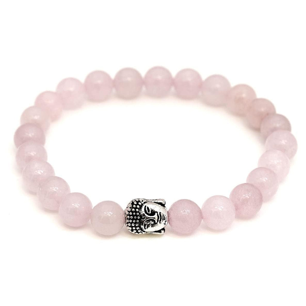 BERGERLIN Buddha Armband - Naturstein geprüft in Deutschland, mit echten Naturstein oder Lavastein Perlen - Naturstein Armband mit Echtheitszertifikat für Damen und Herren