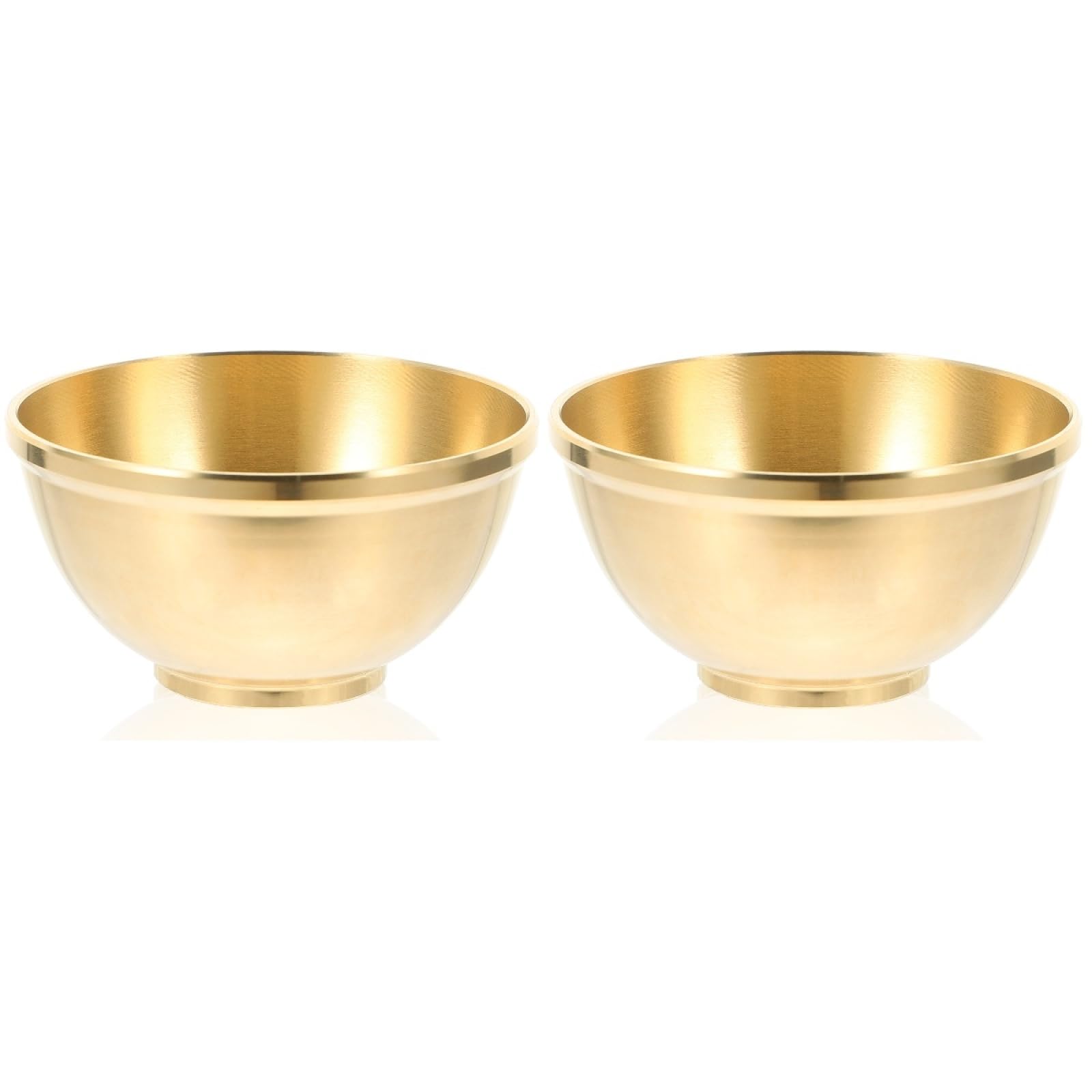 Cabilock Bronze Decorative Bowl Set of 4 Buddha Sacrifice Bowls Made of Pure Copper Meditation Bowls Worship Bowl Altar Bowls Copper Bowl of the Temple Pot Lubricating Wiping Bowl Jewellery Tray
