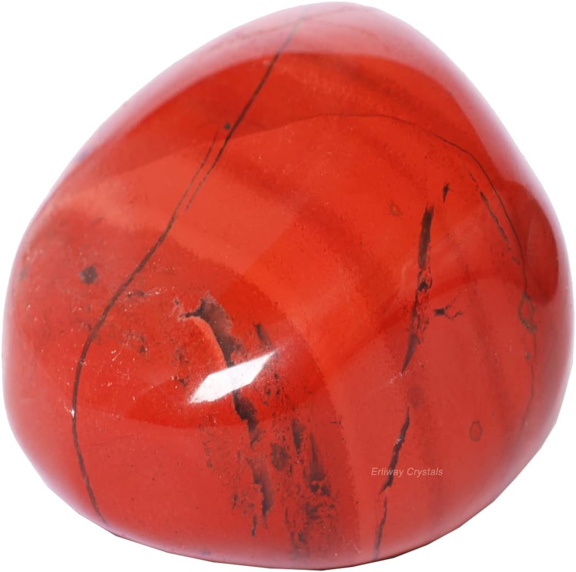 Red Jasper Healing Crystal Stones 1.25-2.0 Inch Large Reiki Healing Stones Natural Tumbled Polished Stones for Energy Witchcraft Therapy Meditation