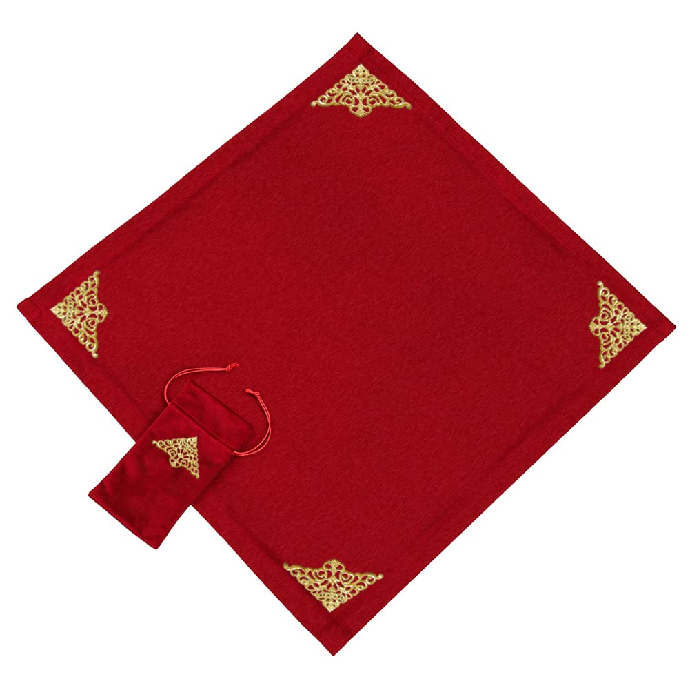 BLESSUME Tarot Tischdecke mit Tarot Tasche
