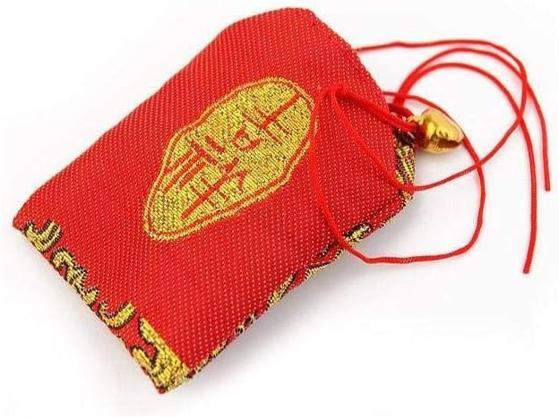 lachineuse Taoist Talisman - Special Wish Fulfillment - Tao Traditions - Fabric Lucky Charm - 6 x 4 cm - Red - For Students - Asian Gift Idea