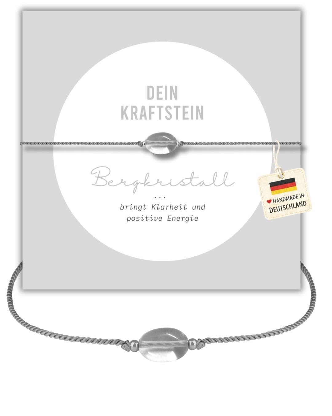 happymaker - Edelstein Armband Damen, handgefertigt in Deutschland mit Goldperlen, Geschenkkarte und Geschenkverpackung, Mutmacher Geschenk