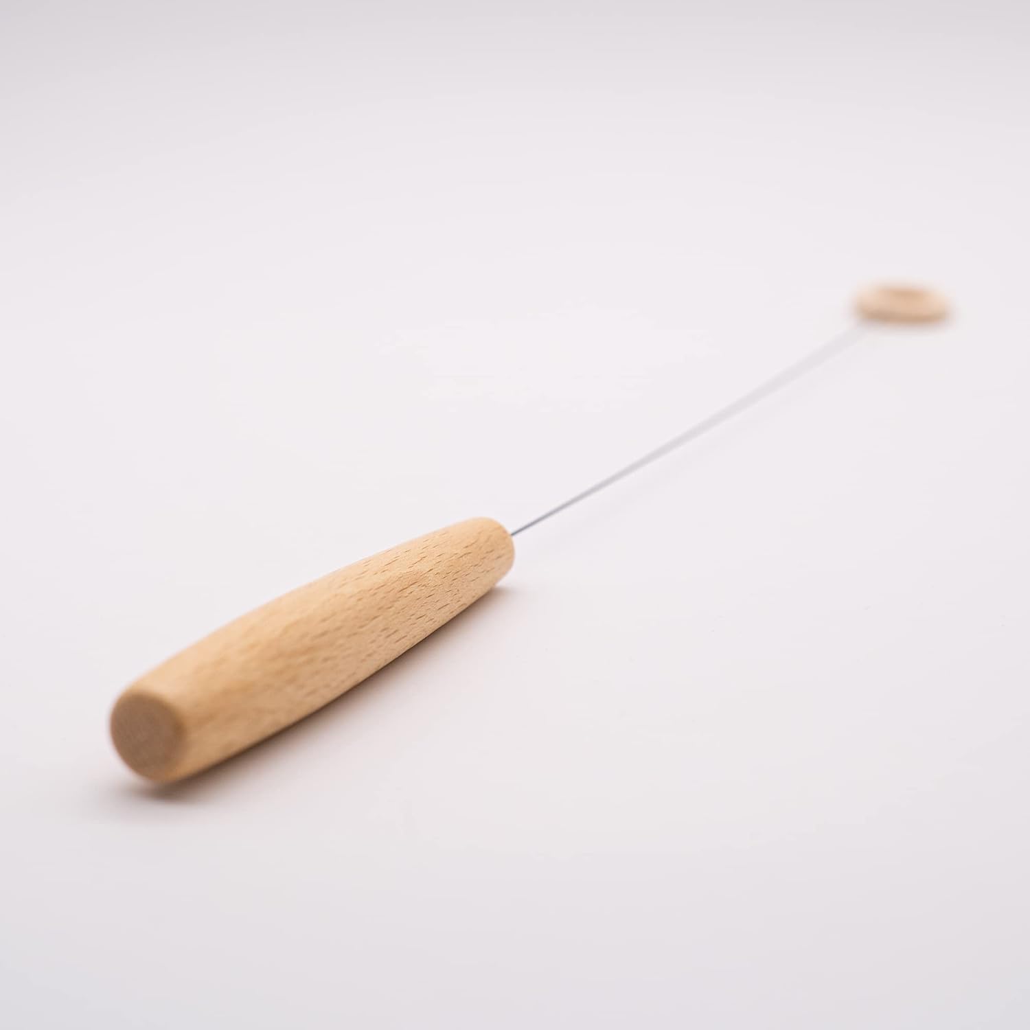 AURON Tensor Einhandrute Holzgriff mit Holzring, robust und sensibel, 43cm, 29g, inkl Transportrolle und Anleitung, Handgefertigt in Deutschland