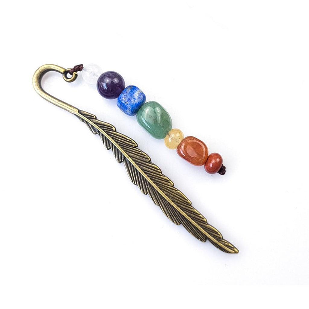 7 Chakra Lesezeichen Goldener Schnatz Bookmark Spirituelles Lesezeichen für Achtsamkeit & Energiebalance - Einzigartiges Geschenk für Bücherliebhaber (Silber)