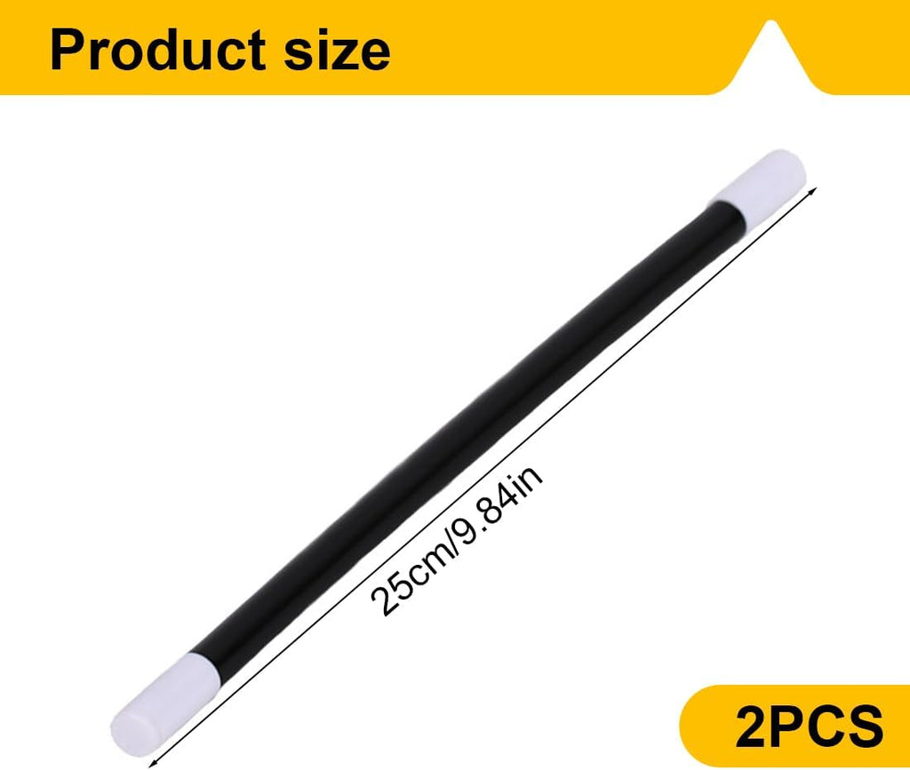2 Magischer Zauberstab Magischer Zauberstab Schwarz Kunststoff Zauberstab Zauberstab Zauberstab Kinder Sicher Verletzen Nicht Hände Ausfahrbar Science Fiction Mystery Typ Kinderspielzeug