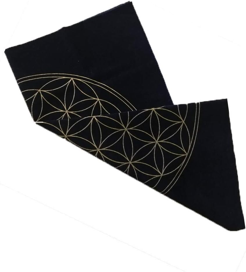 DENGHENG Tarot Card Special Tablecloth Flower of Life Divination Altar Cloth Board Game Lucky Astrology Velvet Card Pad