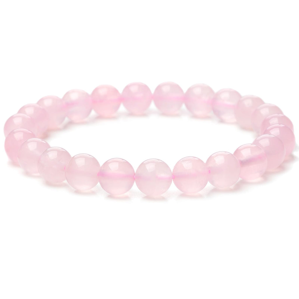 Handmade Genuine Natural Stone Beads Healing Stones Bracelet, Women's Men's Chakra Bead Bracelet, 8 mm Round Gemstone Yoga Bracelets, Includes Replacement Beads