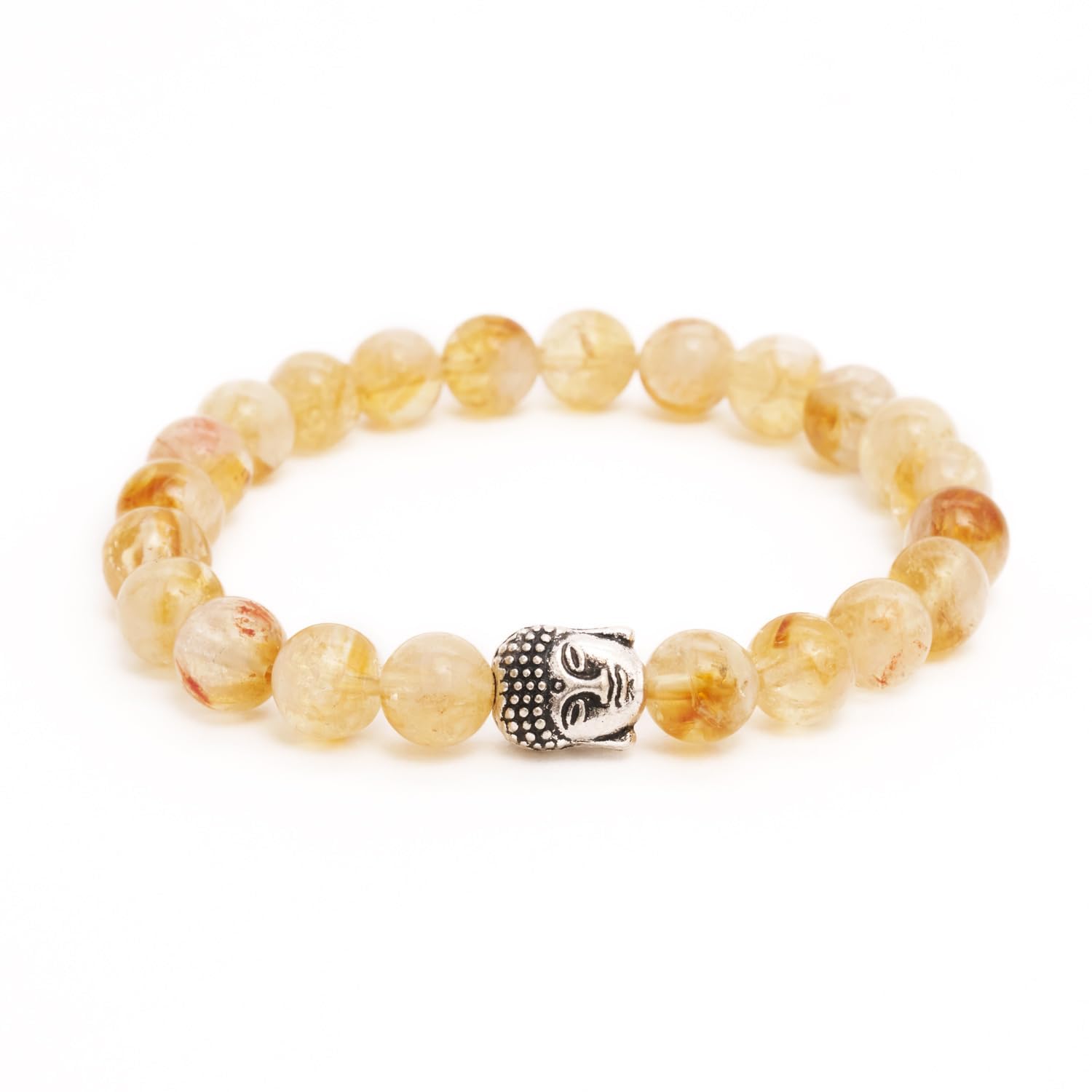BERGERLIN Buddha Armband - Naturstein geprüft in Deutschland, mit echten Naturstein oder Lavastein Perlen - Naturstein Armband mit Echtheitszertifikat für Damen und Herren