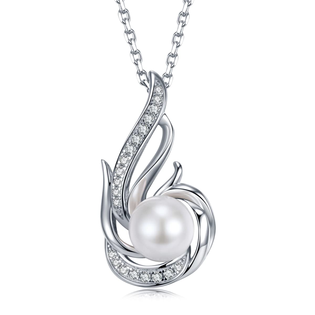 Sterling Silber Geburtsstein Halskette für Frauen erstellt oder echte Edelstein Phoenix Halsketten Geburtstag Jubiläum Schmuck Geschenke für Frauen Mädchen Mama, justierbare Kette