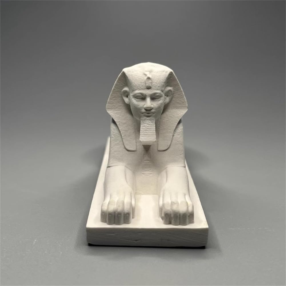 Sphinx Figure Statue, Plaster, Egyptian Sphinx Sculpture, Craft, Home Decoration, Office, Desktop Decoration, Mini Egyptian Sphinx Figure, Sketch, Practice, DIY Art Gift