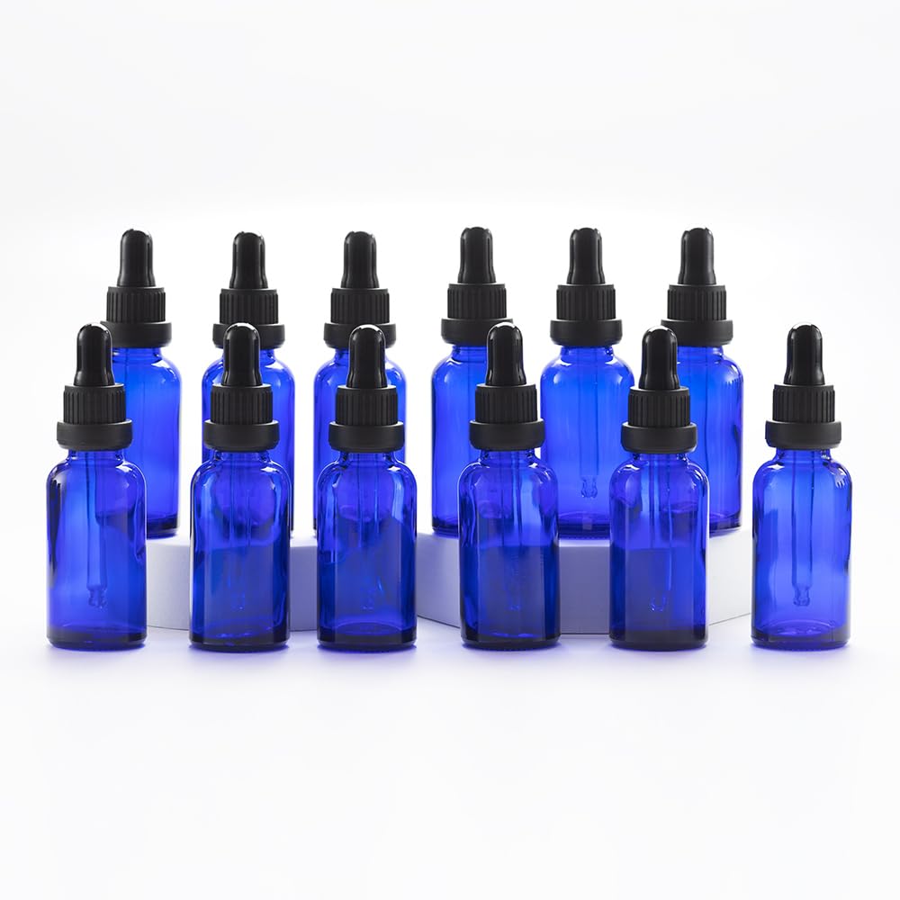 YIZHAO Pipettenflasche 30ml, Apothekerflasche Braunglas mit [Dropper Pipette Glas], Braunglasflasche für Ätherische Öl, Parfümöle,Aromatherapie,Düfte,Flüssigkeit – 6Pcs