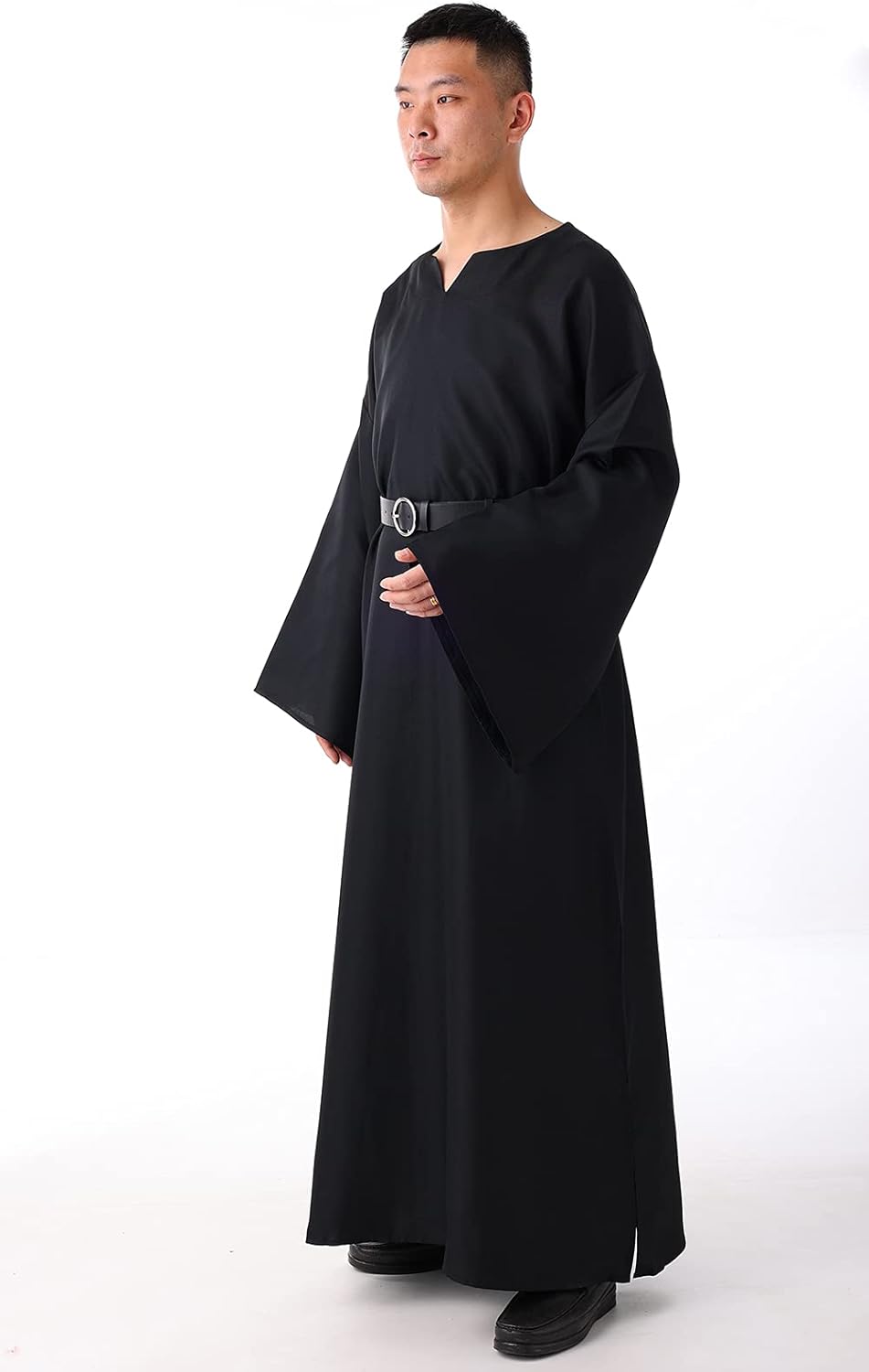 BLESSUME Medieval Wicca Pagan Ritual Robe with Belt