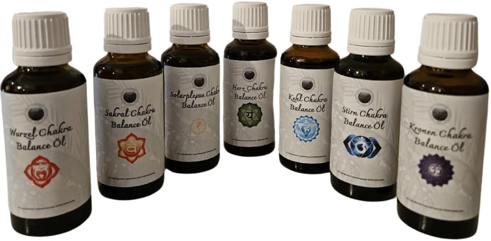 Chakra Balance Öl (7 x 30 ml, 7er Set Chakra Balance Öl)