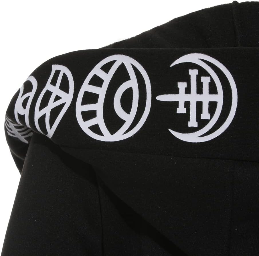 diffstyle Women Moon Gothic Witchcraft Punk Vintage Casual Long Hoodies Top Sweatshirt