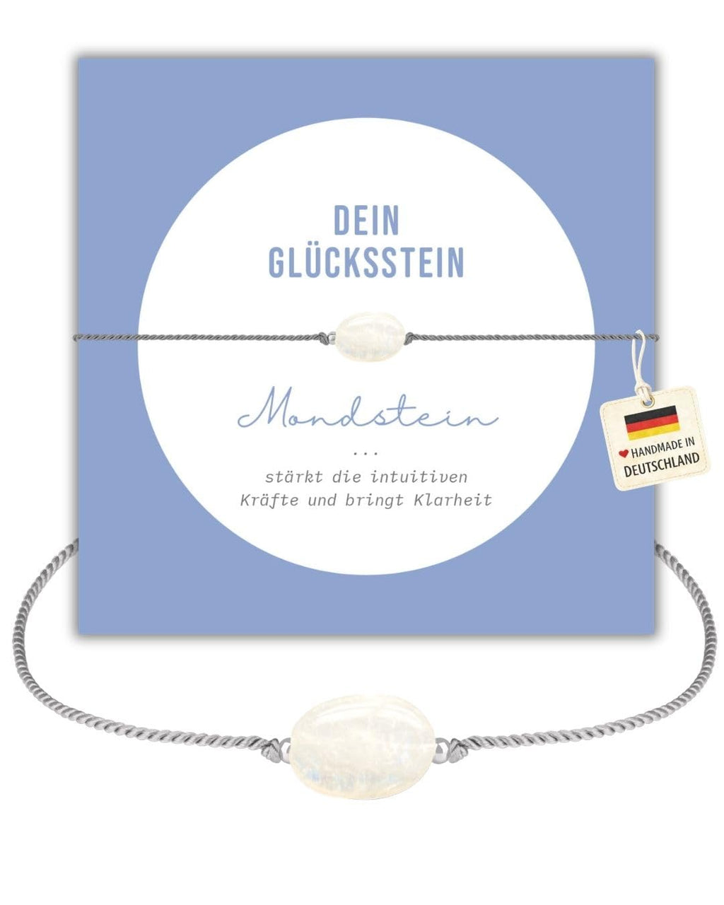 happymaker - Edelstein Armband Damen, handgefertigt in Deutschland mit Goldperlen, Geschenkkarte und Geschenkverpackung, Mutmacher Geschenk
