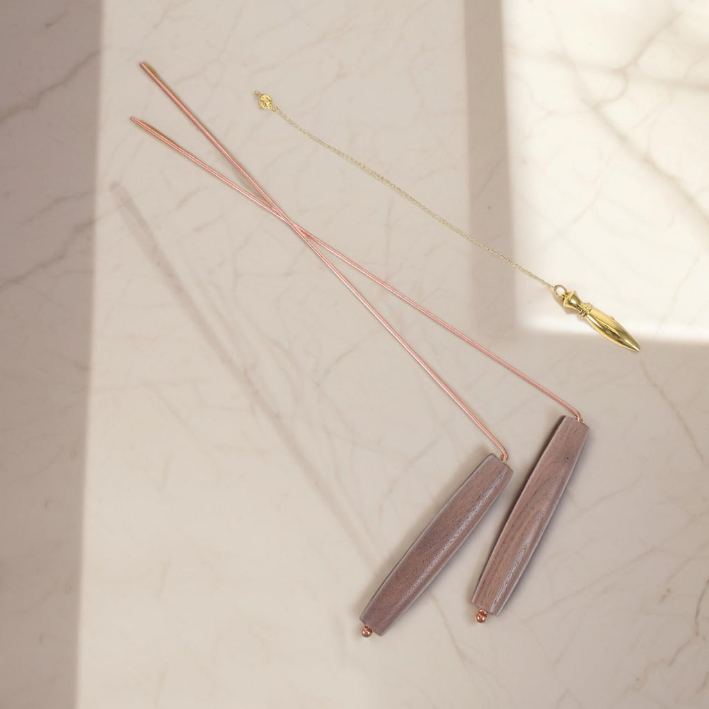 ABOOFAN 1satz Handheld Wünschelruten Aus Reinem Kupfer Für Spirituelle Anwendungen Und Schatzsuche Tragbare Divination Tools Für Wasser Energieerkennung Hochwertiger Metalldetektor Stab