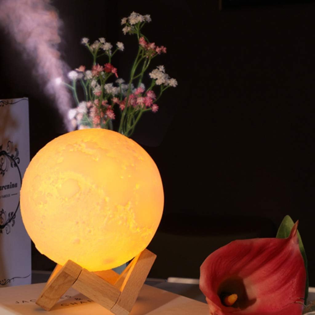 Diffusor für ätherische Öle, Mondlampe, 3 Leuchtmodi, Luftbefeuchter mit Ultraschall, USB, für Haus, Schlafzimmer, Büro