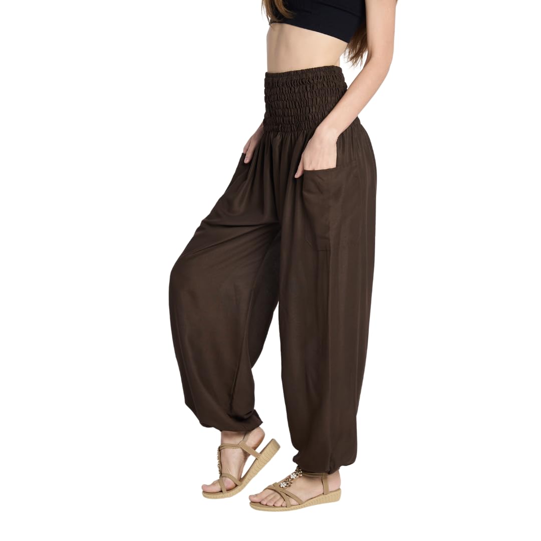 Tranquil Threads High-Waisted Boho Harem Yoga Pants for Women