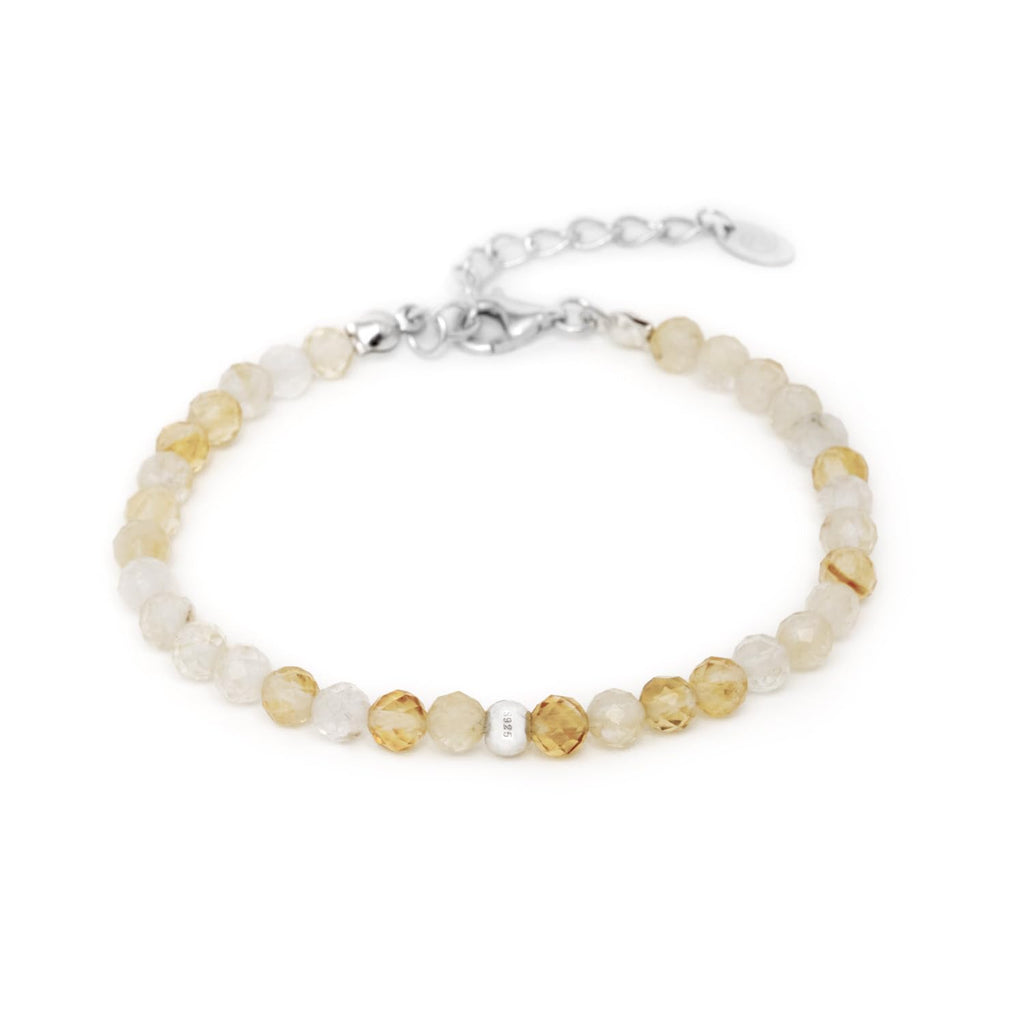 BERGERLIN Echtes Naturstein Perlenarmband - Naturstein geprüft in Deutschland, mit 925 Sterling Silberperle oder vergoldeter Perle - Mit Verschluss und Echtheitszertifikat, für Damen und Herren