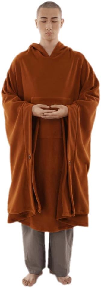 KATUO Meditation Buddhist Hooded Cloak Coat Women Men Outfit Oversize Coat