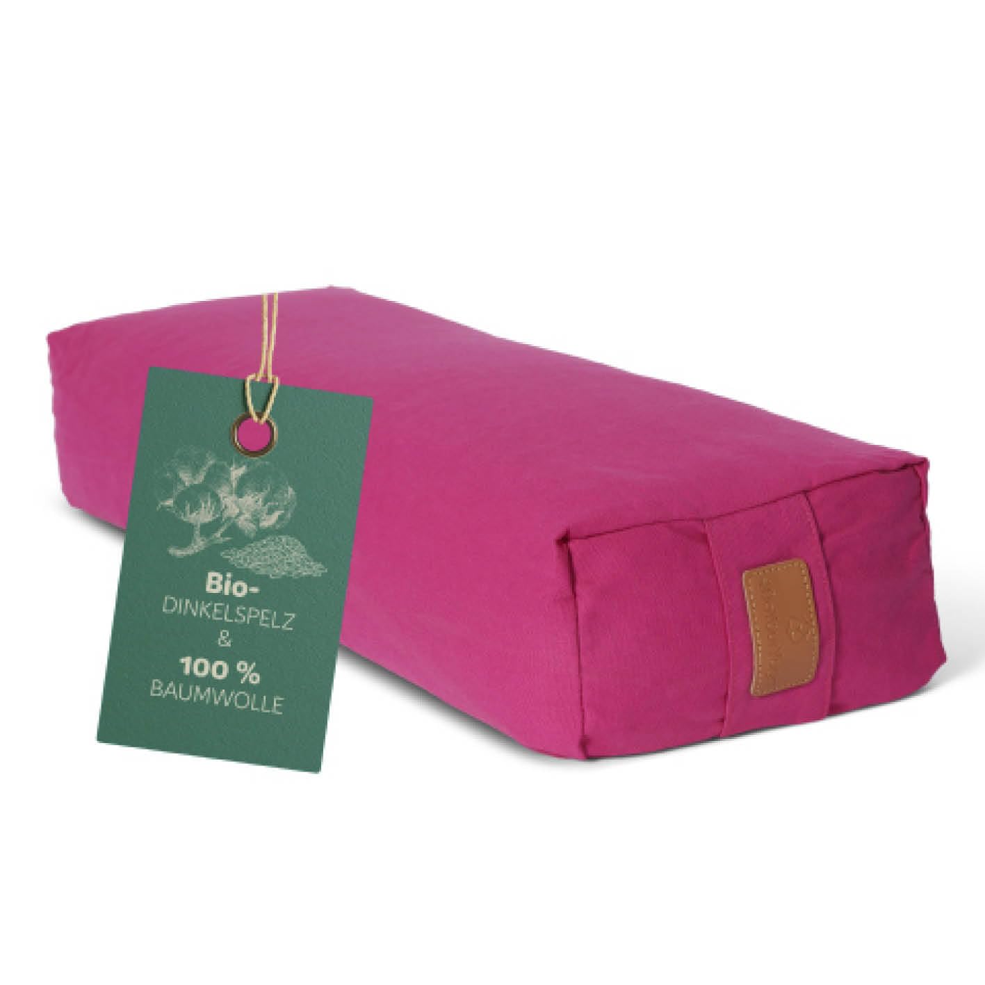 #DoYourYoga Yogabolster »Paravati« 67cm x 13cm | Gefüllt mit Bio-Dinkelspelz (KBA) oder Bio-Buchweizenschalen (KBA) | Yogakissen mit waschbarem Bezug | Sitzkissen & Zafukissen für Yin Yoga