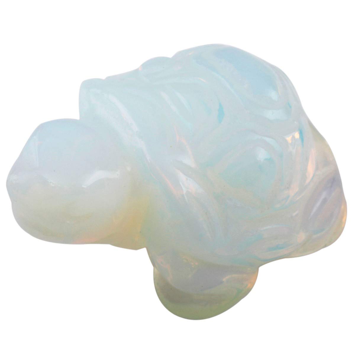 Unakite Kristall Schildkröte Figur Edelstein, Hand Geschnitzt Schildkröte-Skulptur Reiki Heilung Stein Ornament Pocket Statue Fengshui Decor für Glücksbringer Amulett