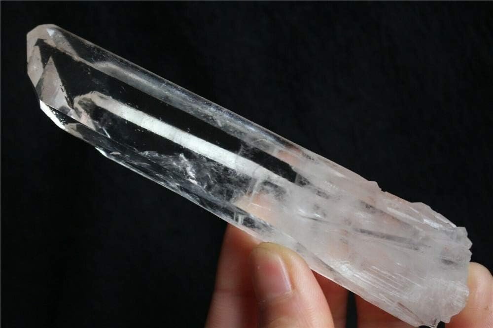 Without brand LSB-CHUNJIE3, 1pc 5-6 cm Natural Clear Lemurian Seed Quartz Crystal Point Mineral Specimen
