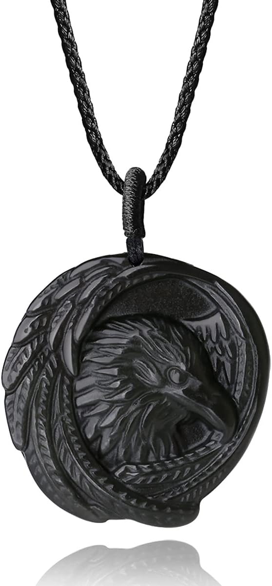 COAI Unisex Halskette mit Obsidian Anhänger