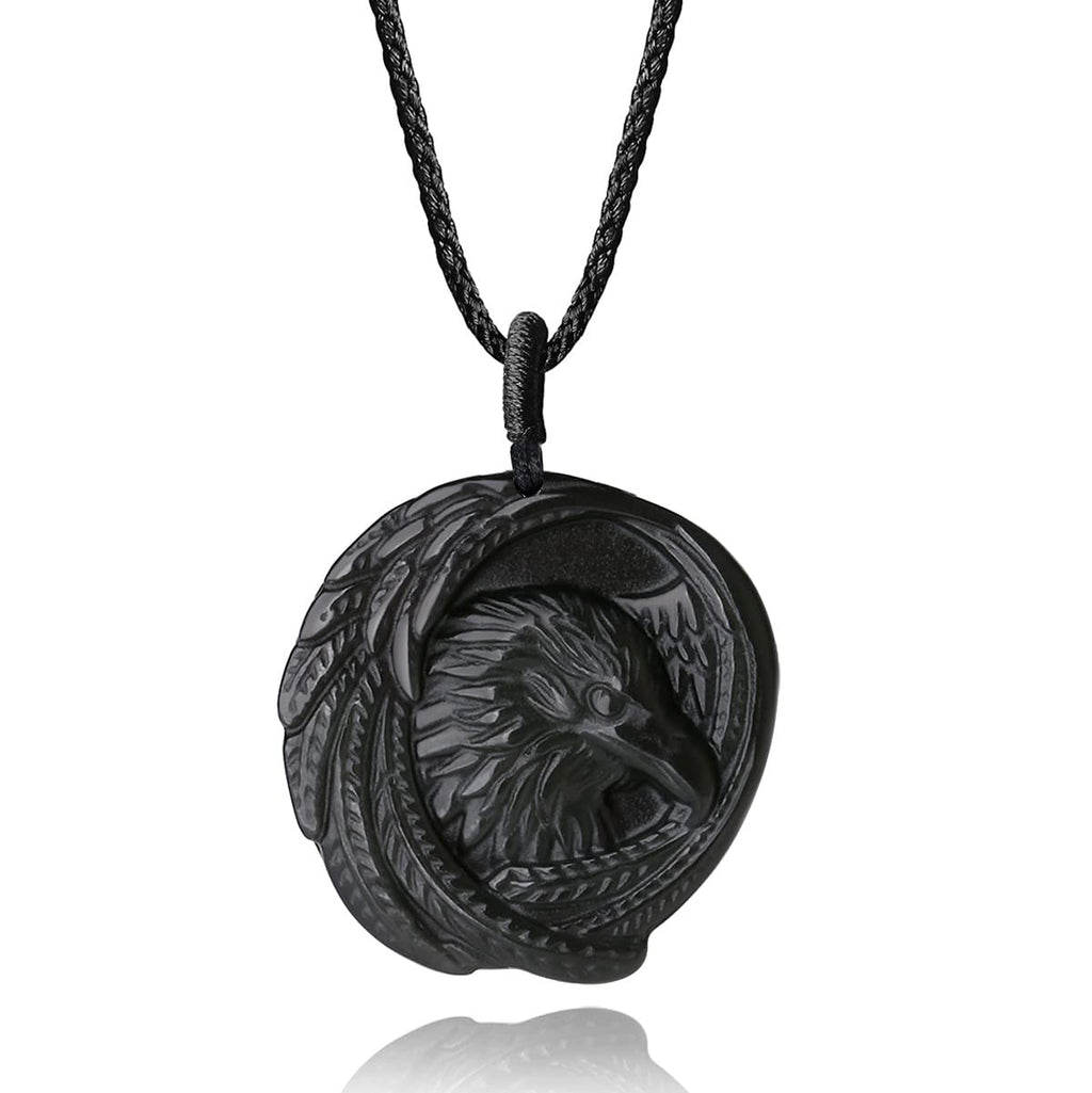 COAI Unisex Halskette mit Obsidian Anhänger