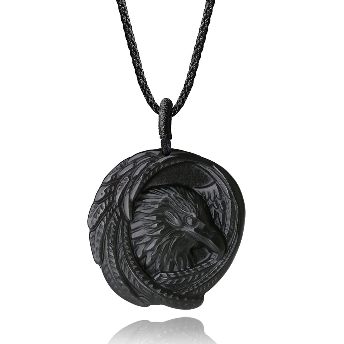 COAI Unisex Halskette mit Obsidian Anhänger