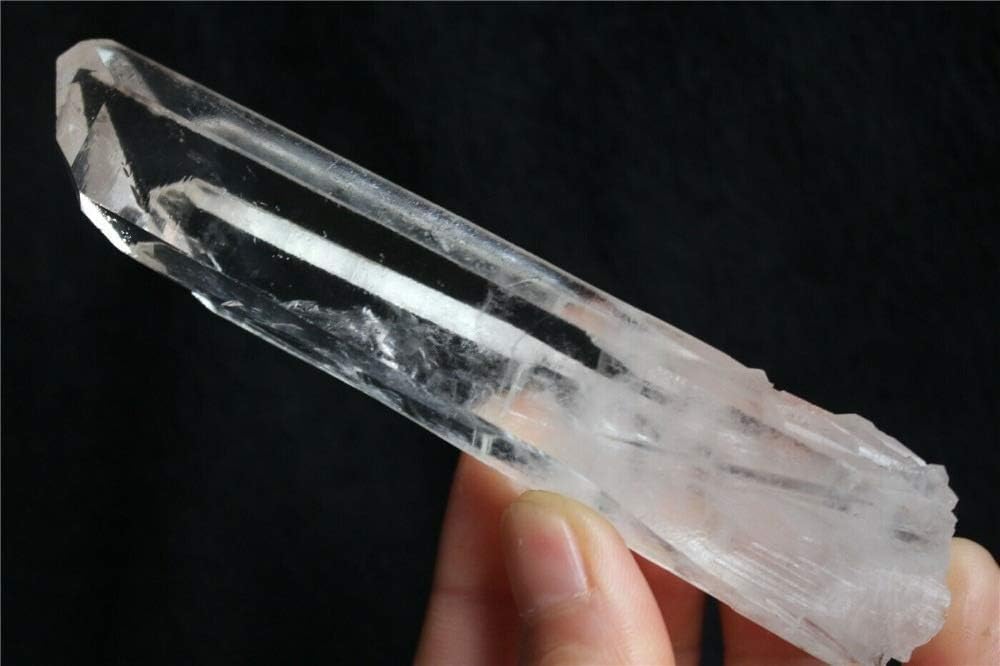 Without brand LSB-CHUNJIE3, 1pc 5-6 cm Natural Clear Lemurian Seed Quartz Crystal Point Mineral Specimen