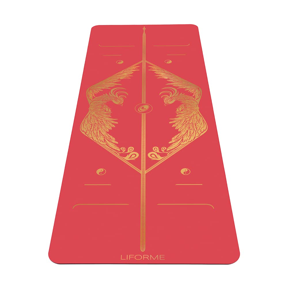 Liforme Zodiac New Year Yogamatte - Die Weltweit Beste Umweltfreundliche, rutschfeste Yoga Matte Mit Dem Originalen Einzigartigen Ausrichtungsmarkierungssystem, Biologisch Abbaubare Matte